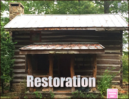 Historic Log Cabin Restoration  Eure, North Carolina